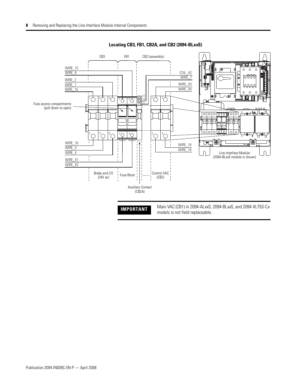 Rockwell Automation 2094 LIM Remove/Replace Internal Components User Manual | Page 8 / 24