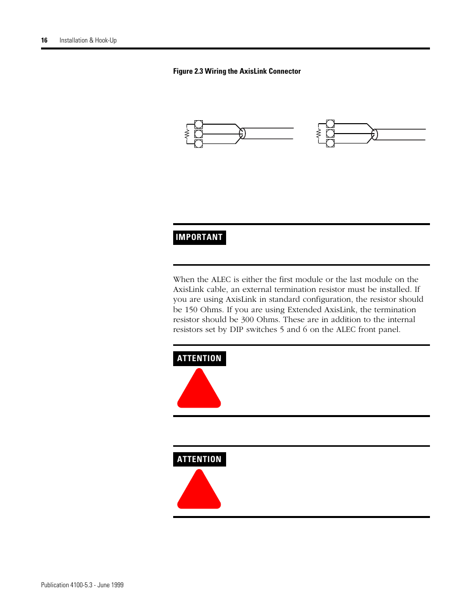 Rockwell Automation 4100 ALEC AXIS LINK ENCODER CONVERTER User Manual | Page 24 / 61