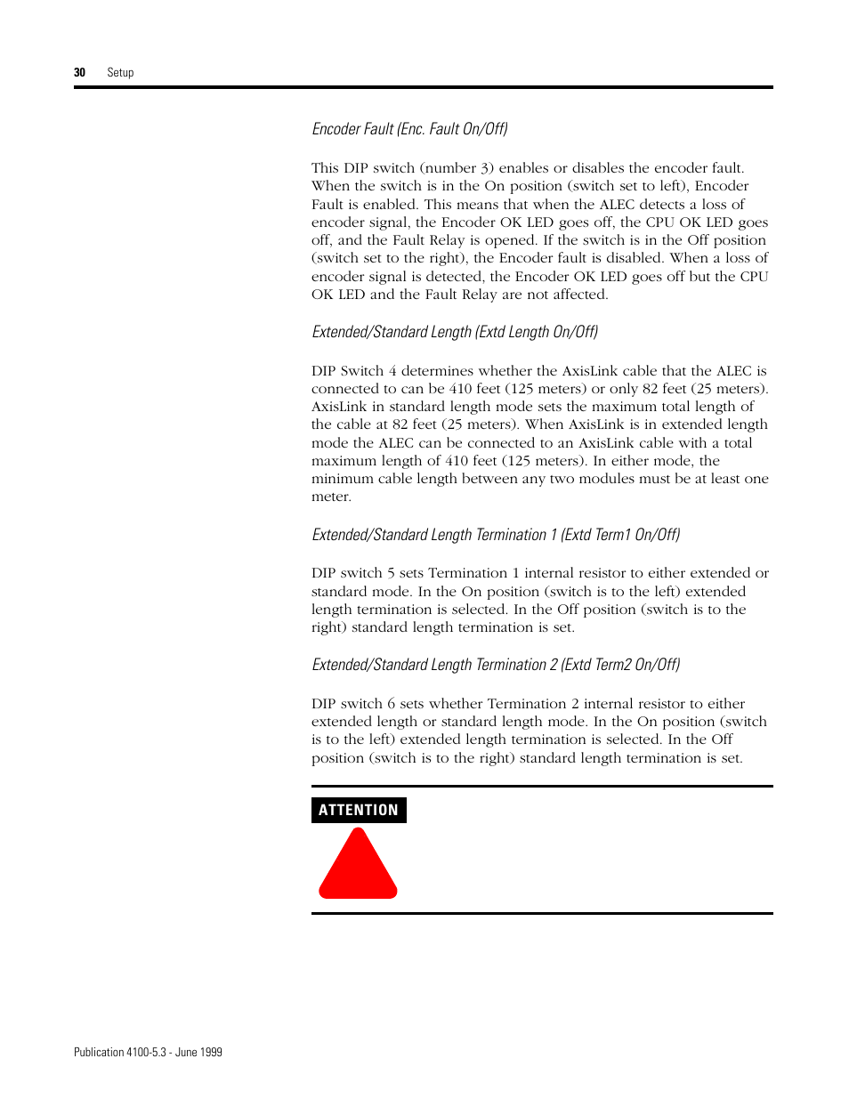 Rockwell Automation 4100 ALEC AXIS LINK ENCODER CONVERTER User Manual | Page 38 / 61