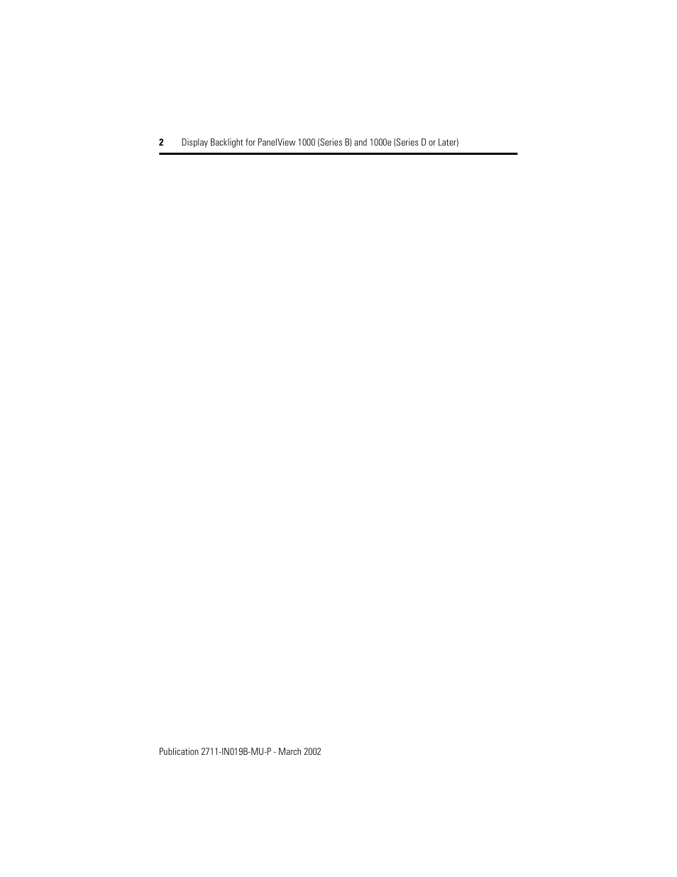 Rockwell Automation 2711-NL6 Display Backlight for PanelView 1000 (Series B) and 1000e (Series D) User Manual | Page 2 / 28