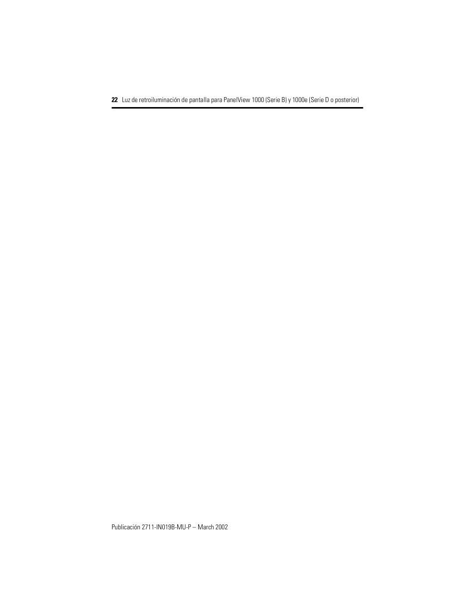 Rockwell Automation 2711-NL6 Display Backlight for PanelView 1000 (Series B) and 1000e (Series D) User Manual | Page 22 / 28