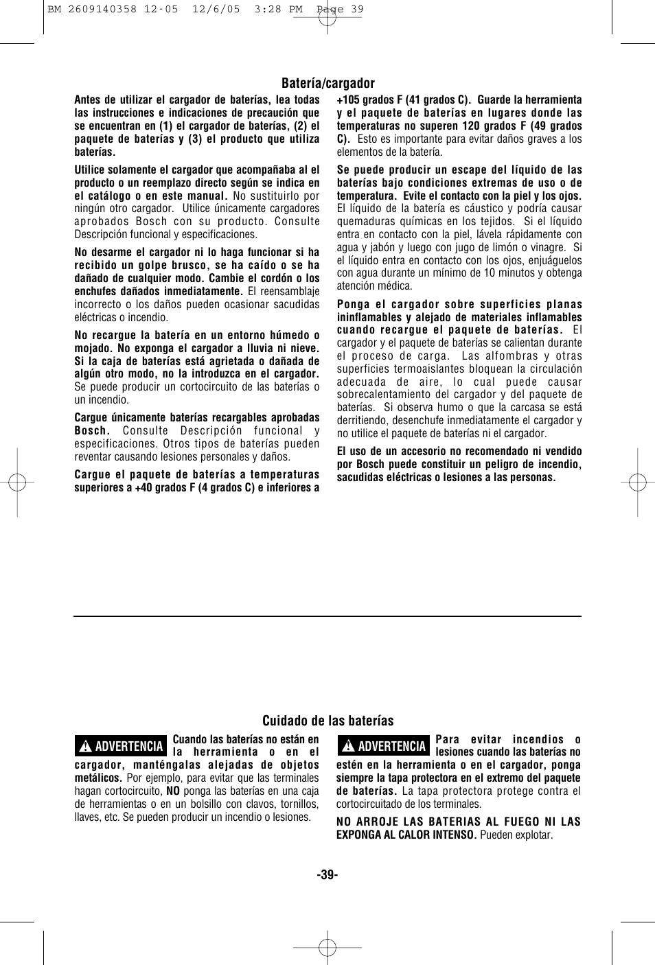 Bosch 23618 User Manual | Page 39 / 56