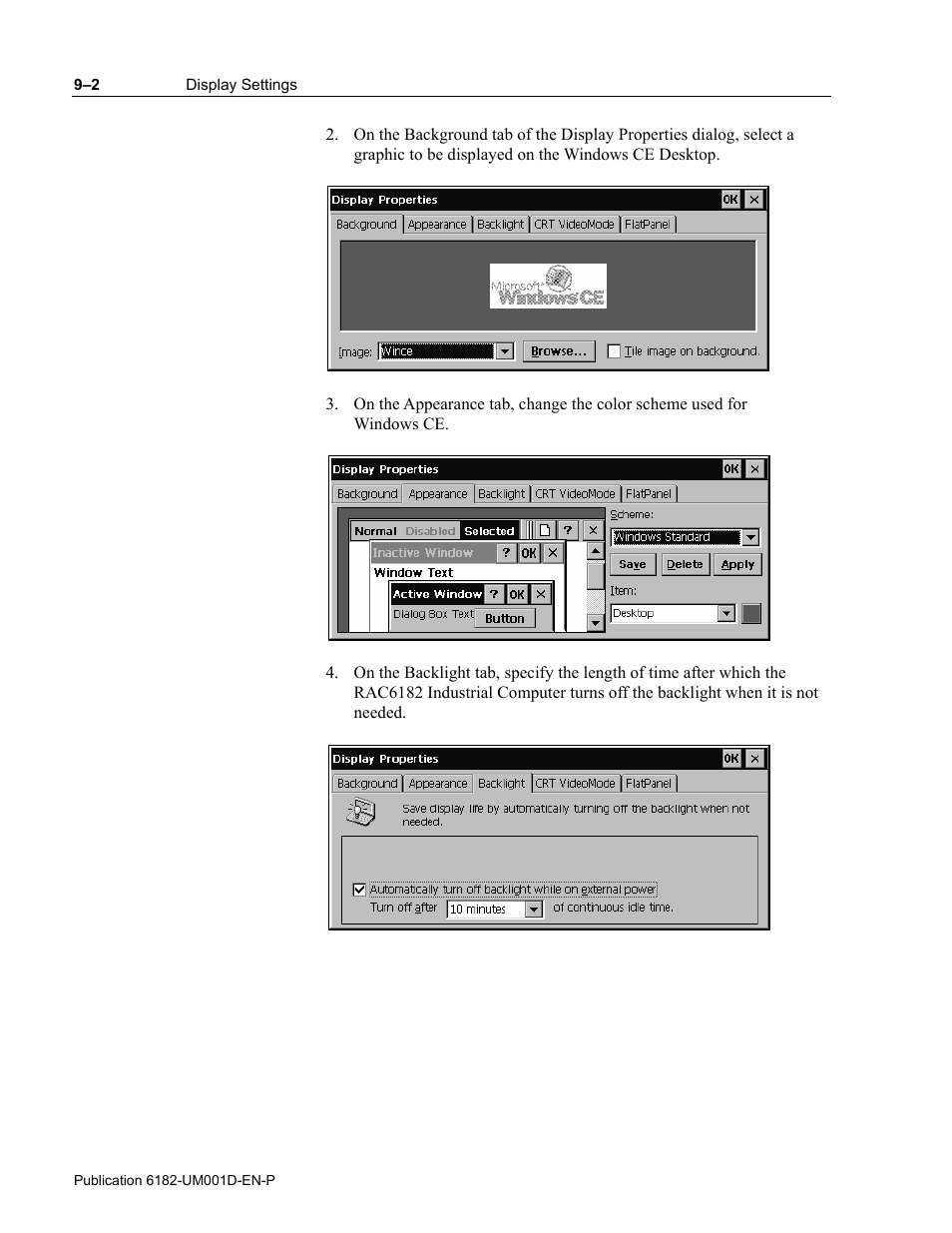 Rockwell Automation 6182 Industrial Computer for the Windows CE Operating System User Manual | Page 104 / 160