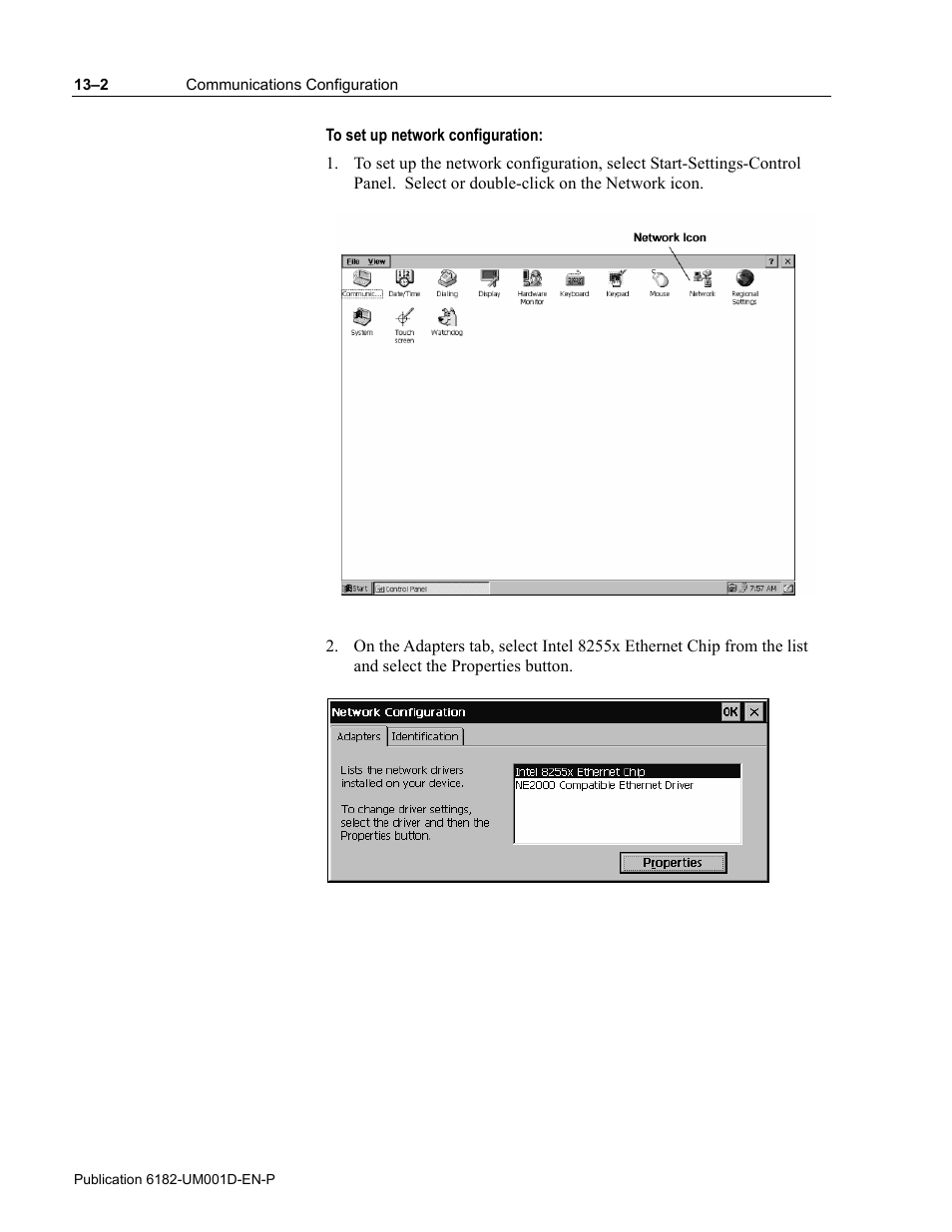 Rockwell Automation 6182 Industrial Computer for the Windows CE Operating System User Manual | Page 120 / 160