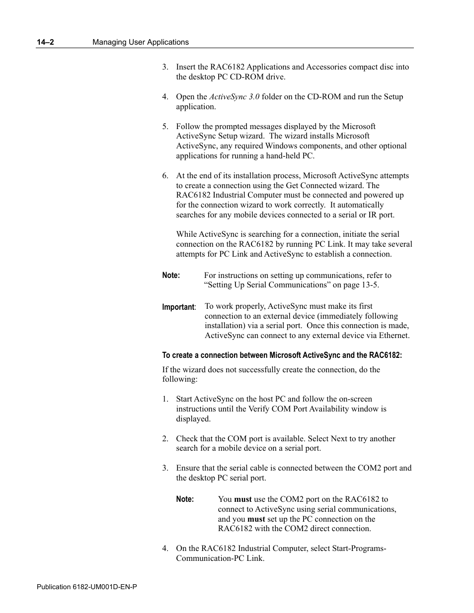 Rockwell Automation 6182 Industrial Computer for the Windows CE Operating System User Manual | Page 128 / 160