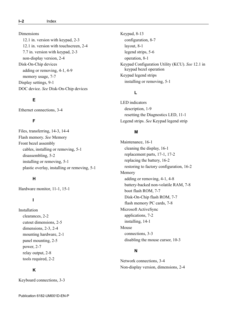 Rockwell Automation 6182 Industrial Computer for the Windows CE Operating System User Manual | Page 154 / 160