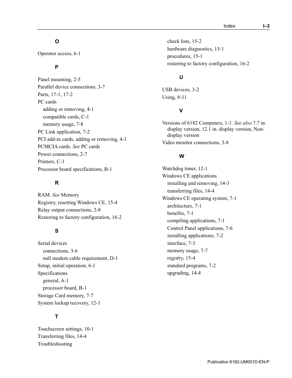 Rockwell Automation 6182 Industrial Computer for the Windows CE Operating System User Manual | Page 155 / 160