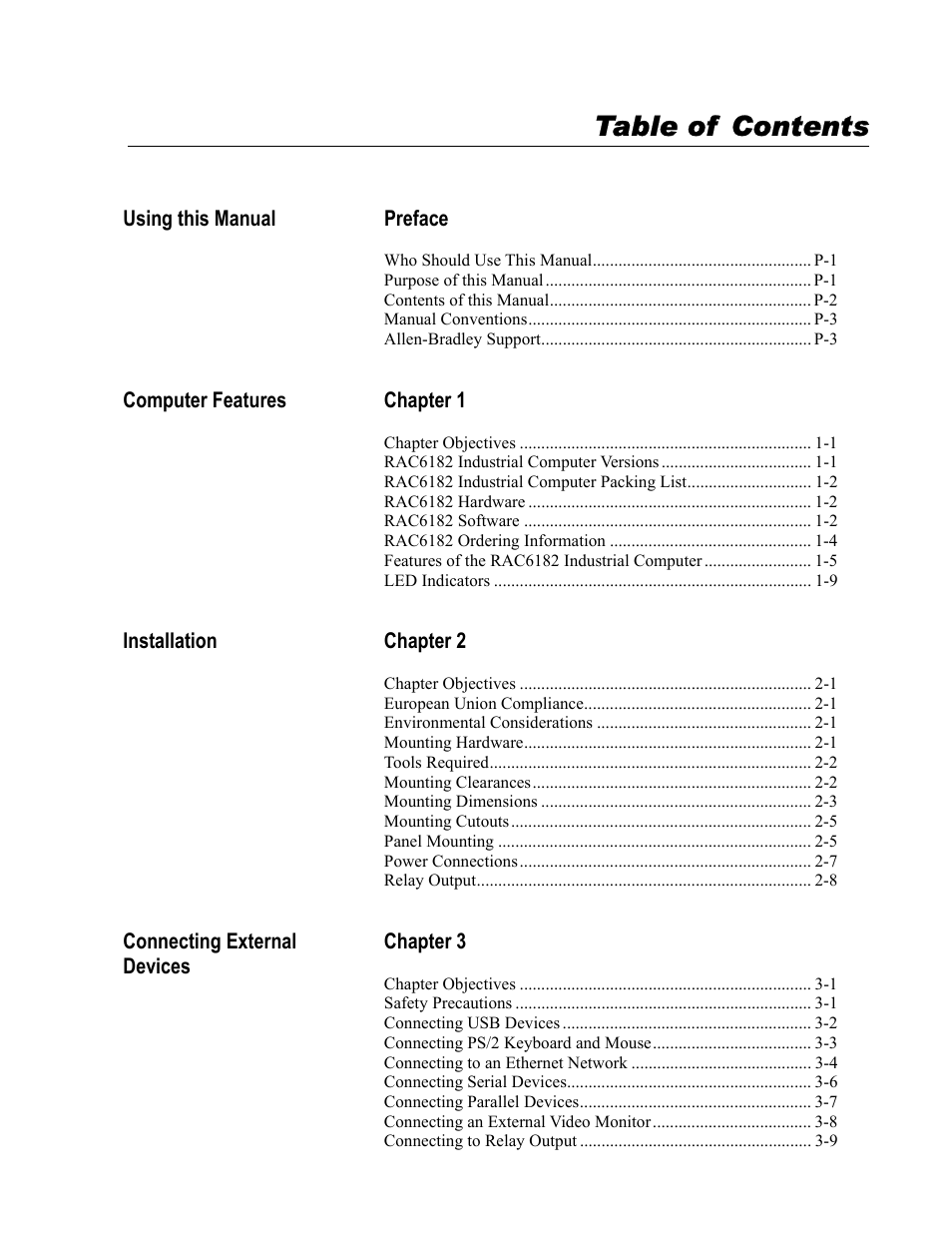 Rockwell Automation 6182 Industrial Computer for the Windows CE Operating System User Manual | Page 3 / 160