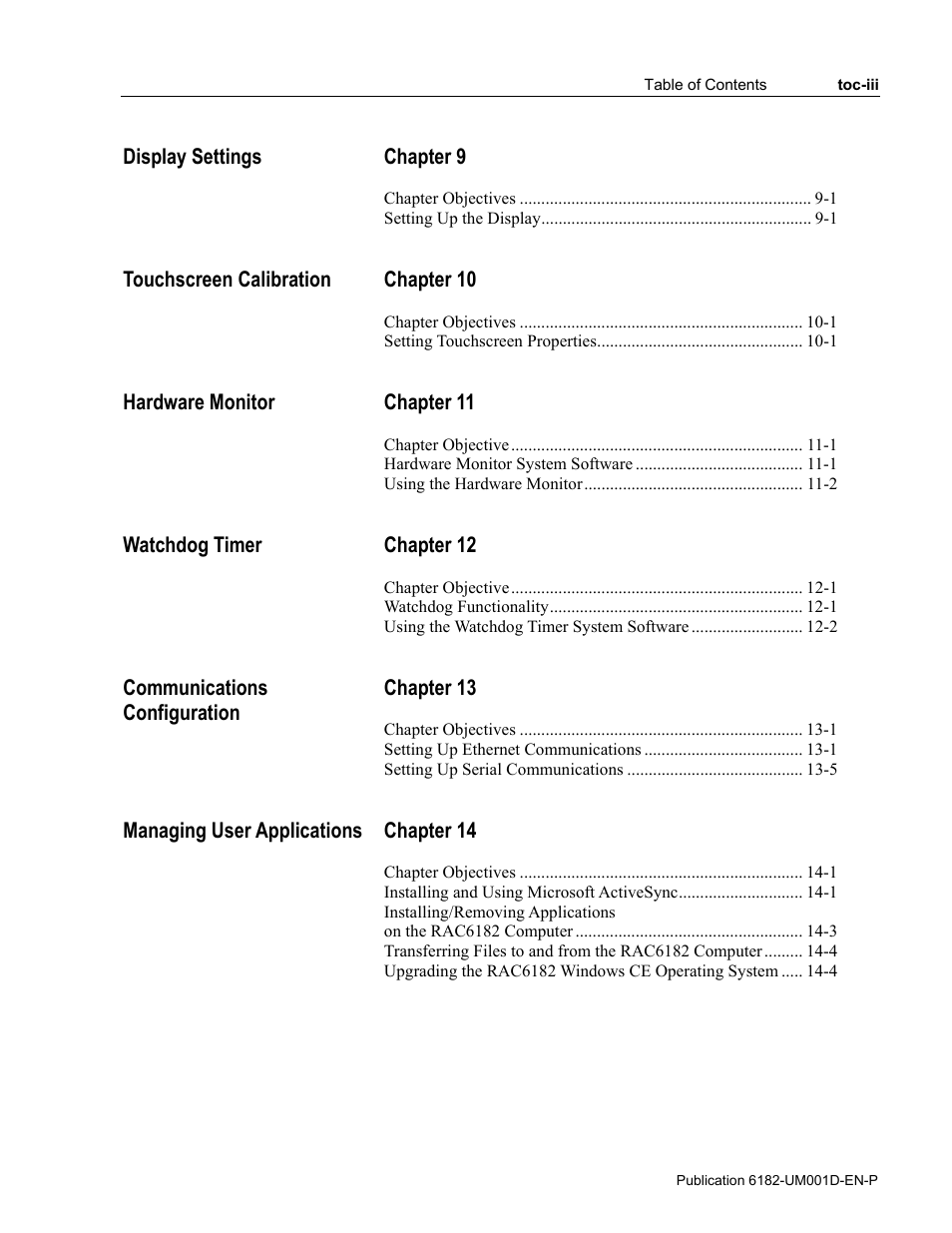 Rockwell Automation 6182 Industrial Computer for the Windows CE Operating System User Manual | Page 5 / 160