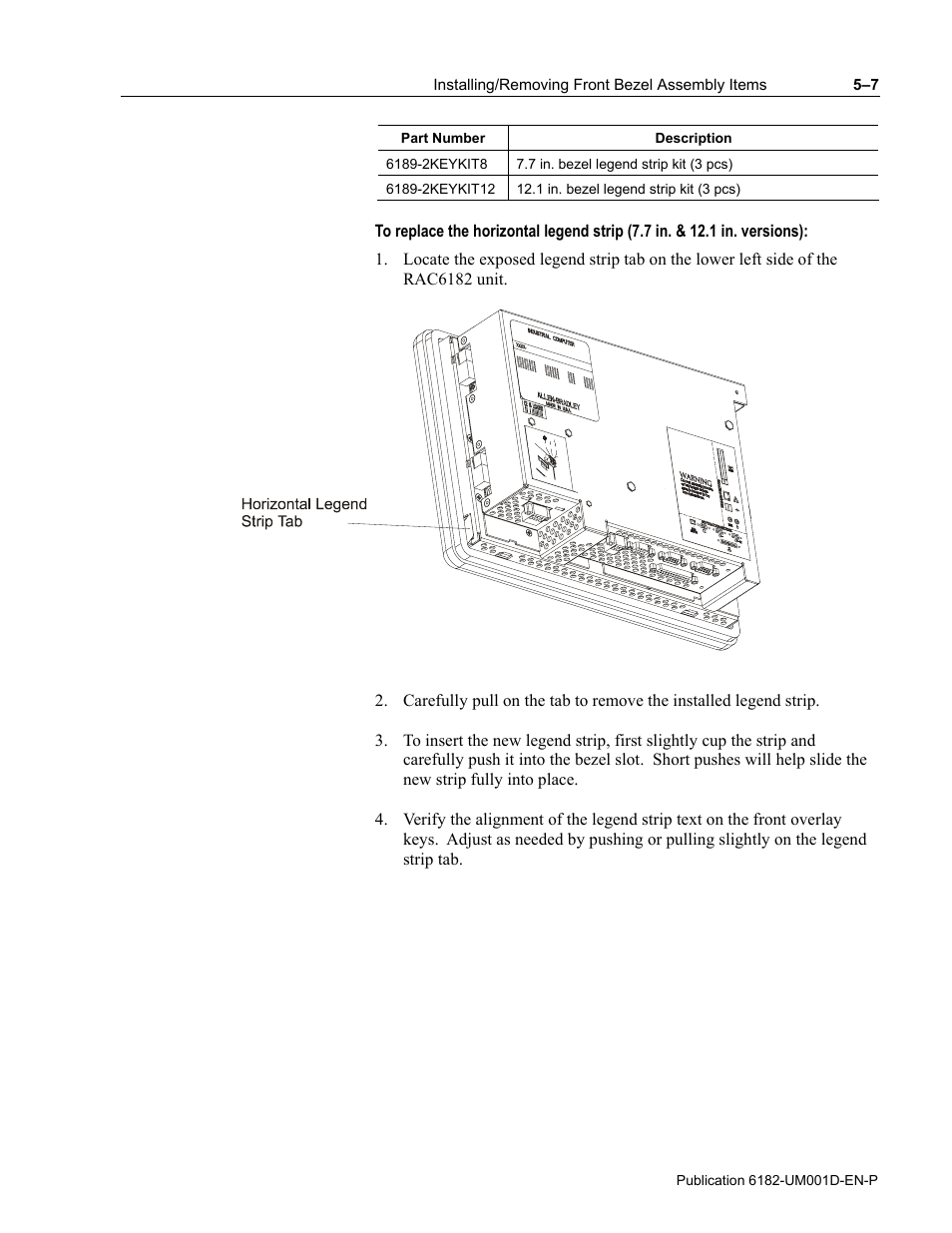 Rockwell Automation 6182 Industrial Computer for the Windows CE Operating System User Manual | Page 57 / 160