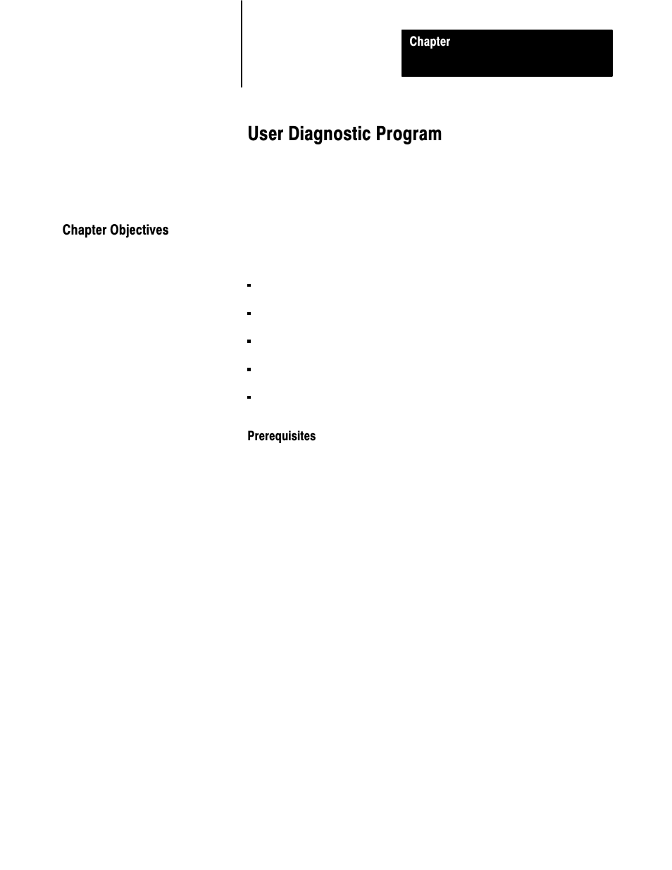 10 - user diagnostic program, Chapter objectives, 10ć1 | User diagnostic program | Rockwell Automation 6008-SI IBM PC I/O SCNNR 6008-SI User Manual | Page 113 / 136