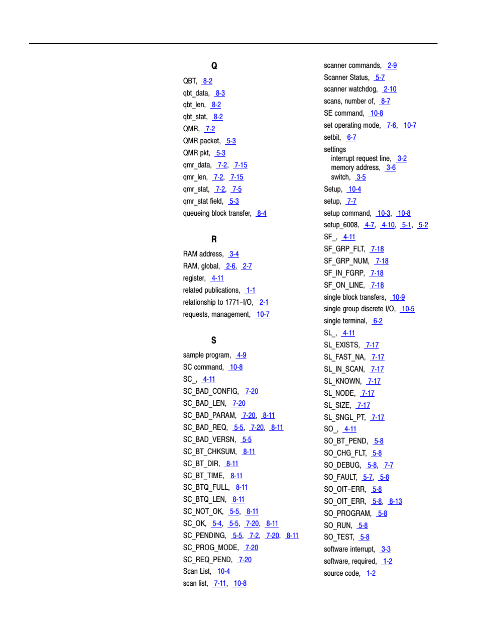 Rockwell Automation 6008-SI IBM PC I/O SCNNR 6008-SI User Manual | Page 134 / 136