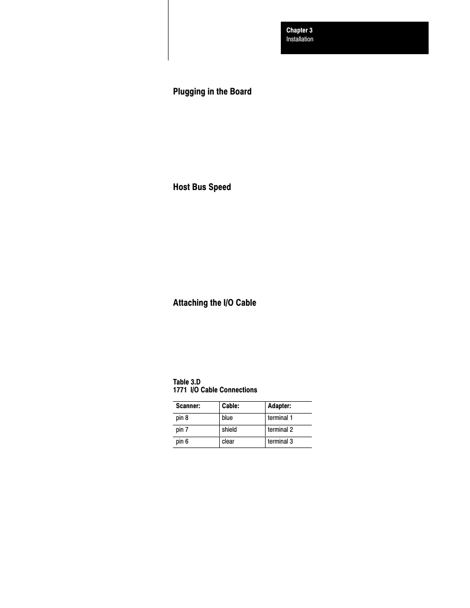 Rockwell Automation 6008-SI IBM PC I/O SCNNR 6008-SI User Manual | Page 25 / 136