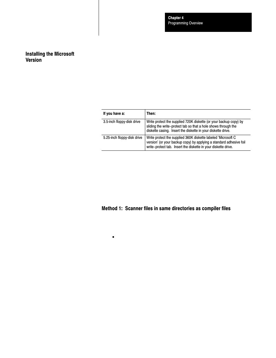 Installing the microsoft version | Rockwell Automation 6008-SI IBM PC I/O SCNNR 6008-SI User Manual | Page 32 / 136