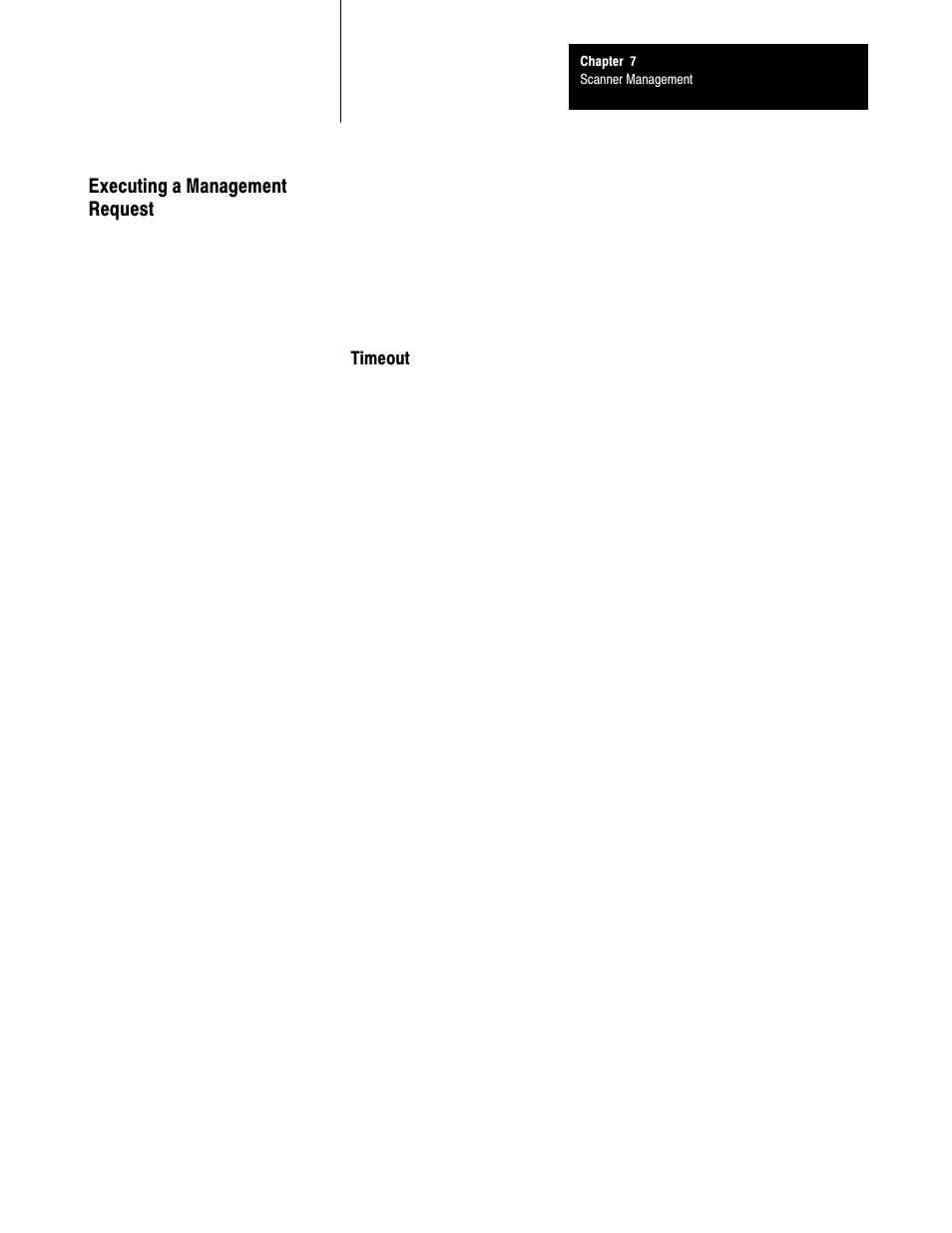 Executing a management request | Rockwell Automation 6008-SI IBM PC I/O SCNNR 6008-SI User Manual | Page 70 / 136