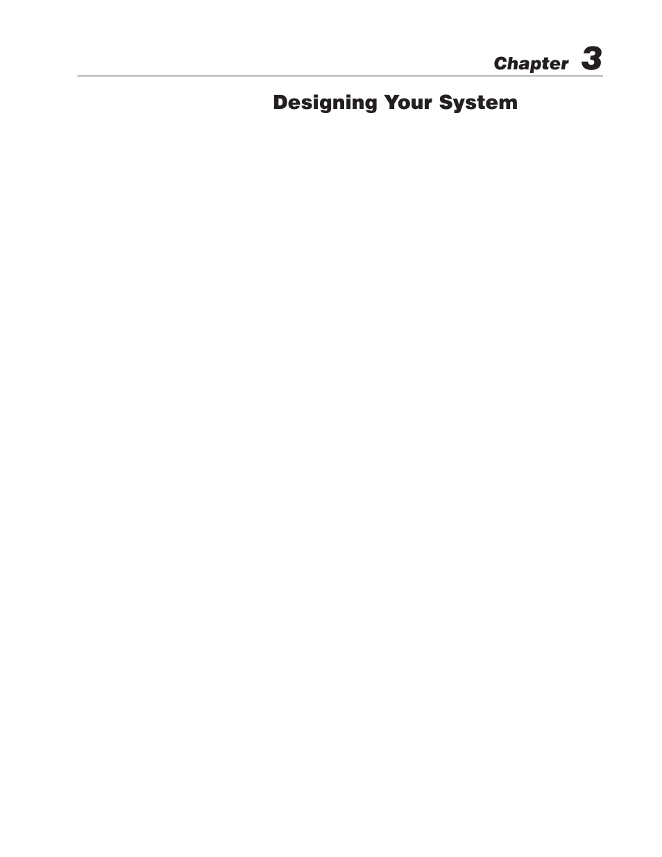 3 - designing your system, Setup goals, Designing your system | Chapter | Rockwell Automation 2755 StrataScan Bar Code Readers User Manual | Page 22 / 68