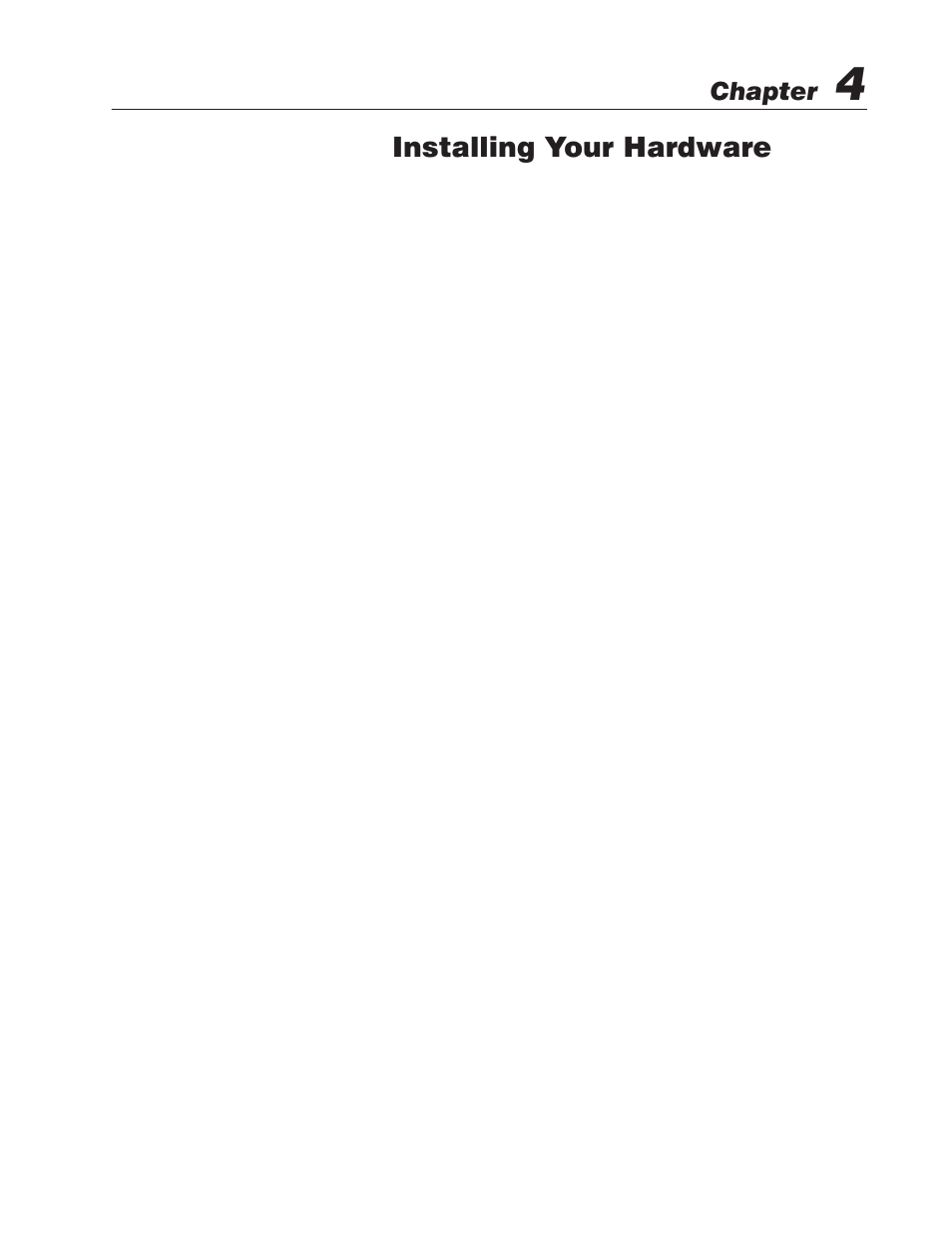 4 - installing your hardware, Installing your hardware | Rockwell Automation 2755 StrataScan Bar Code Readers User Manual | Page 27 / 68