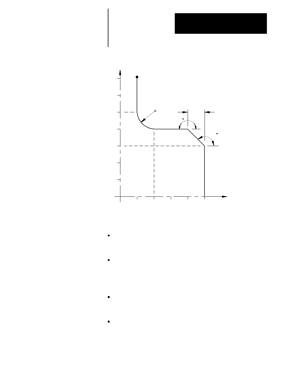 Guidelines for using chamfers and corner radius | Rockwell Automation 8520-MUM 9/Series CNC Mill Operation and Programming Manual Documentation Set User Manual | Page 435 / 952