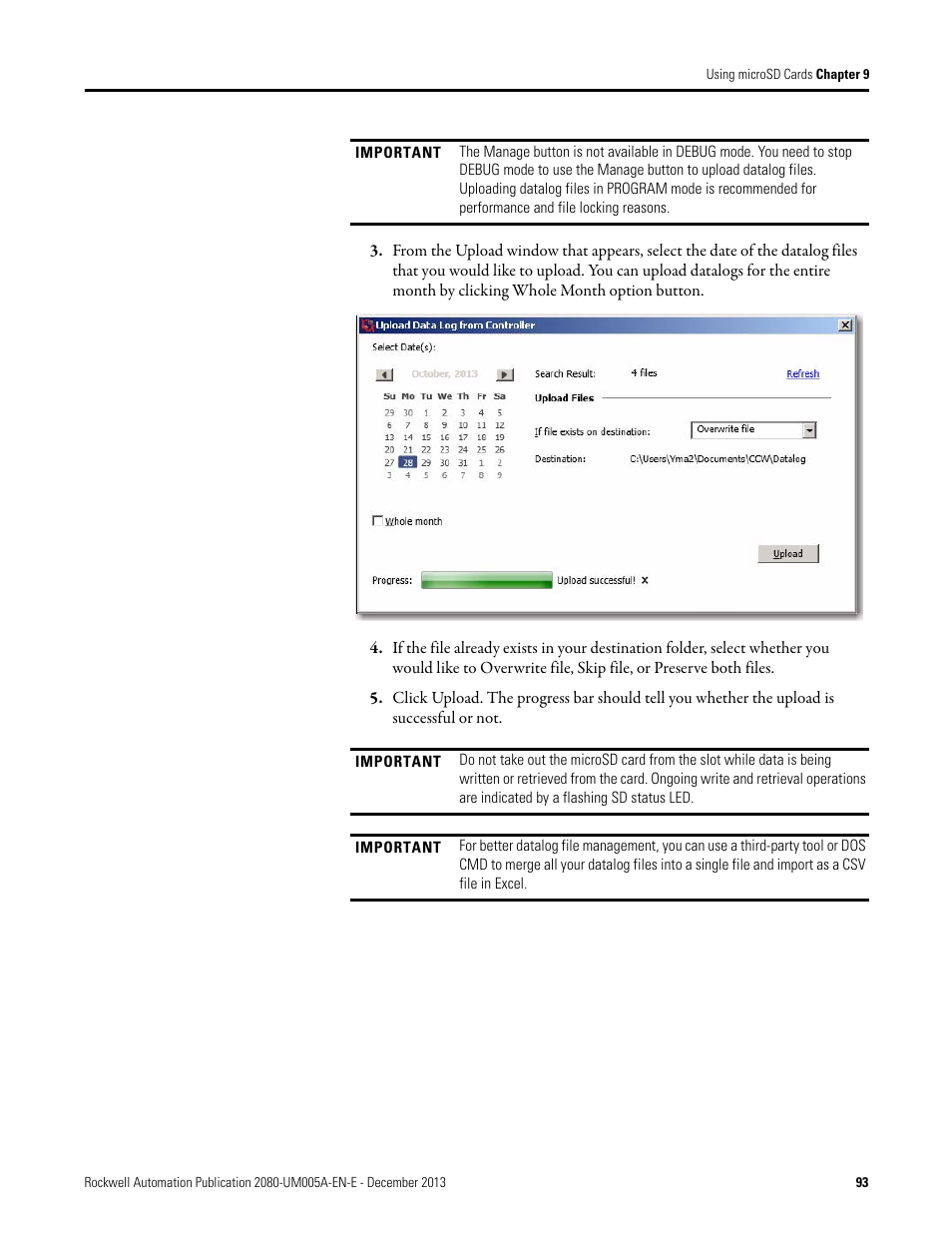 Rockwell Automation 2080-LC20-20QBBR Micro820 20-point Programmable Controllers User Manual User Manual | Page 101 / 162