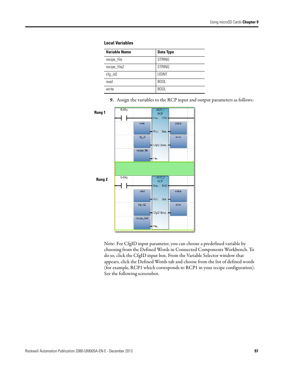 Rockwell Automation 2080-LC20-20QBBR Micro820 20-point Programmable Controllers User Manual User Manual | Page 105 / 162