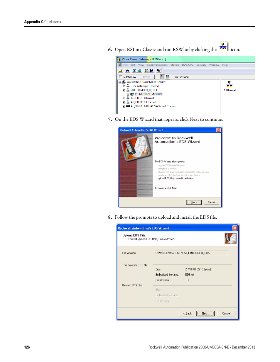 Rockwell Automation 2080-LC20-20QBBR Micro820 20-point Programmable Controllers User Manual User Manual | Page 134 / 162