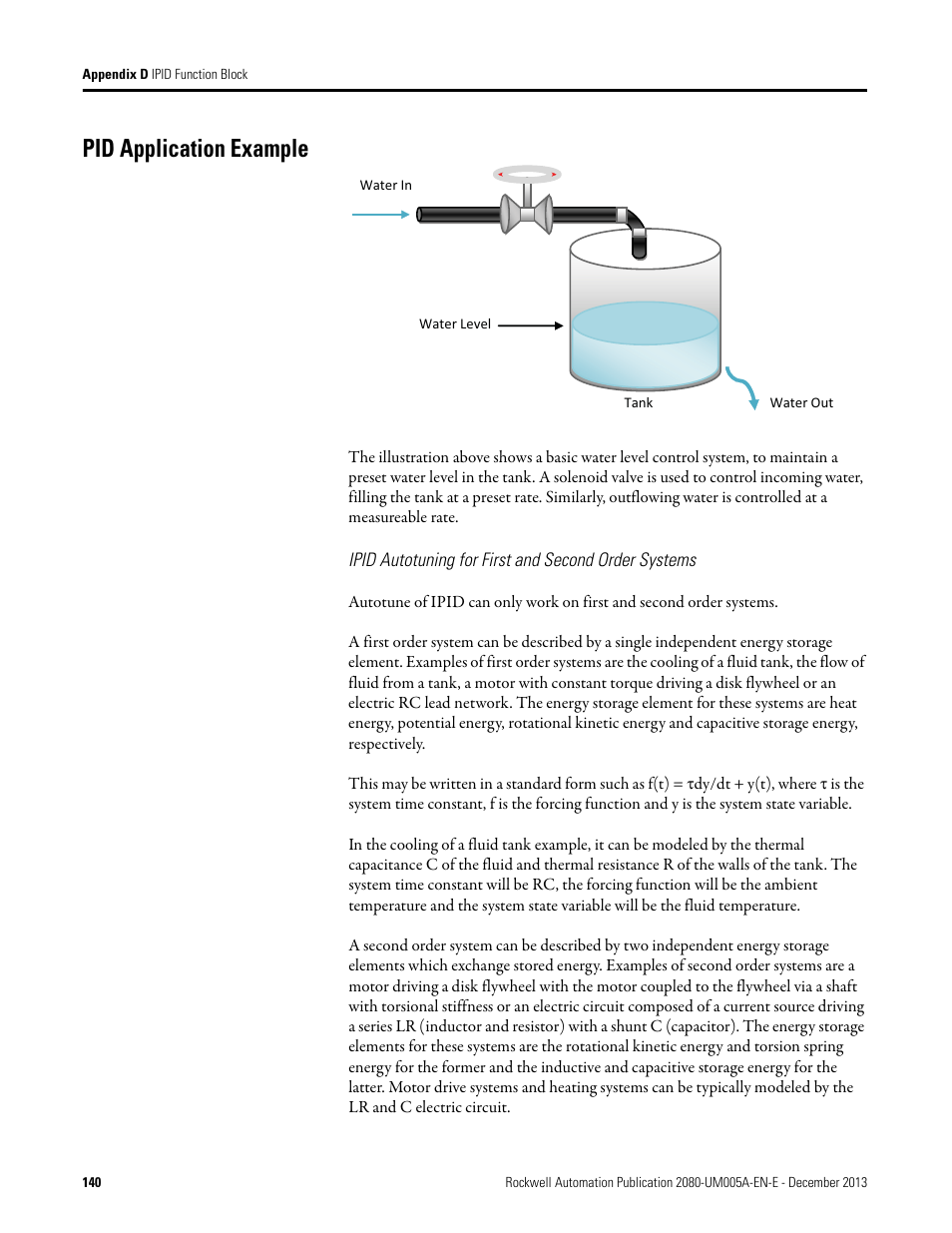 Pid application example, Ipid autotuning for first and second order systems | Rockwell Automation 2080-LC20-20QBBR Micro820 20-point Programmable Controllers User Manual User Manual | Page 148 / 162