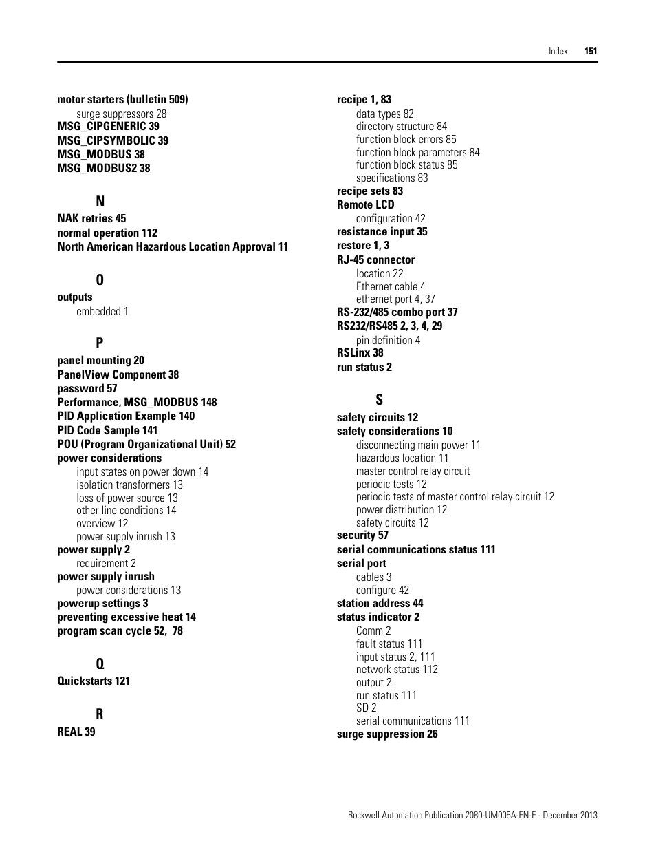 Rockwell Automation 2080-LC20-20QBBR Micro820 20-point Programmable Controllers User Manual User Manual | Page 159 / 162