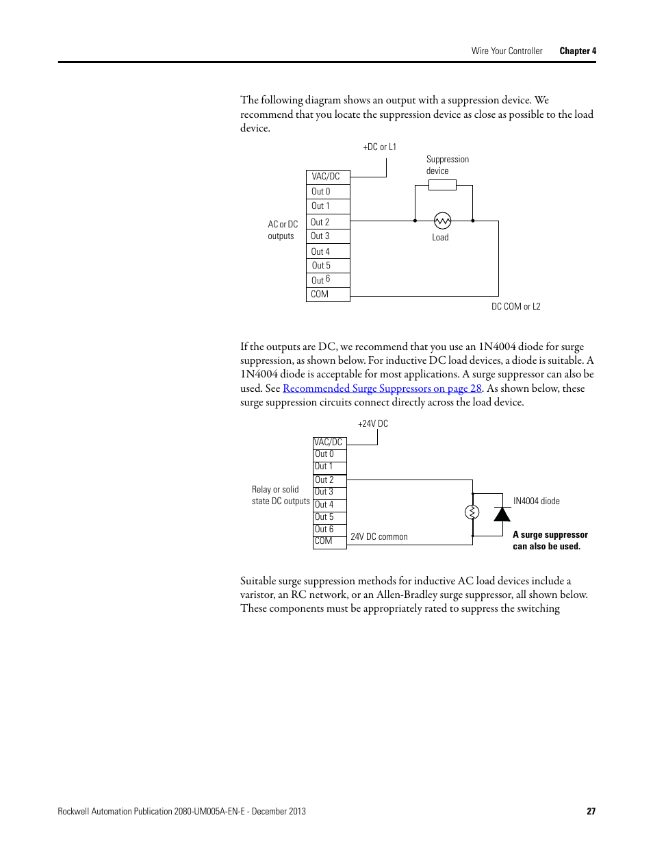 Rockwell Automation 2080-LC20-20QBBR Micro820 20-point Programmable Controllers User Manual User Manual | Page 35 / 162