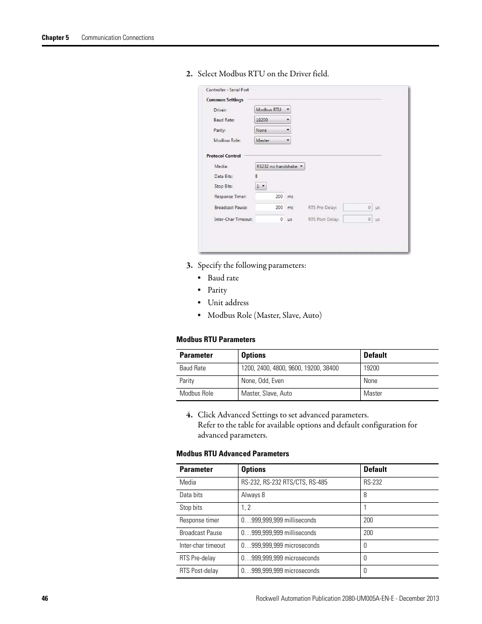 Rockwell Automation 2080-LC20-20QBBR Micro820 20-point Programmable Controllers User Manual User Manual | Page 54 / 162