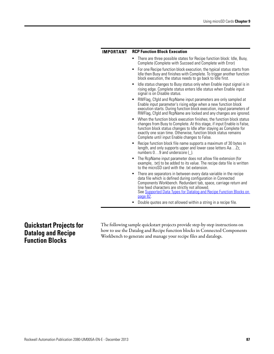 Rockwell Automation 2080-LC20-20QBBR Micro820 20-point Programmable Controllers User Manual User Manual | Page 95 / 162