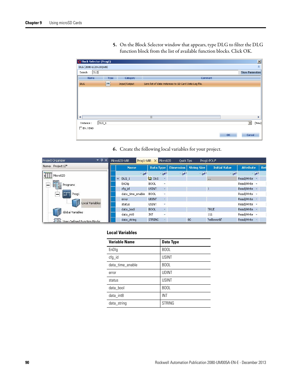 Rockwell Automation 2080-LC20-20QBBR Micro820 20-point Programmable Controllers User Manual User Manual | Page 98 / 162
