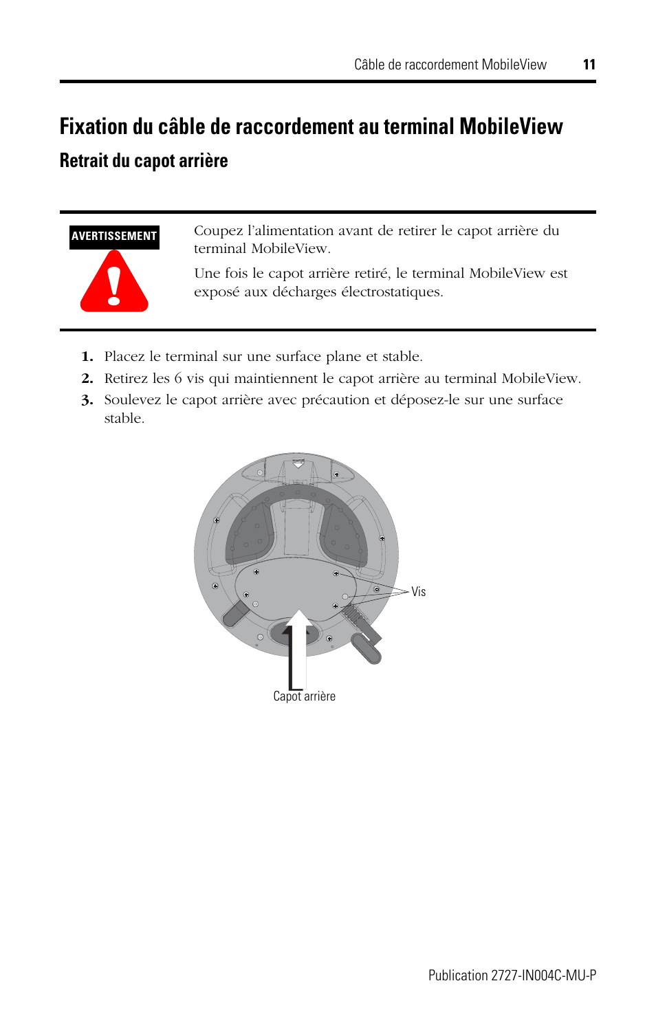 Rockwell Automation 2727-MRT5_10_15_20 MobileView Connection Cable Installation Instructions User Manual | Page 11 / 40