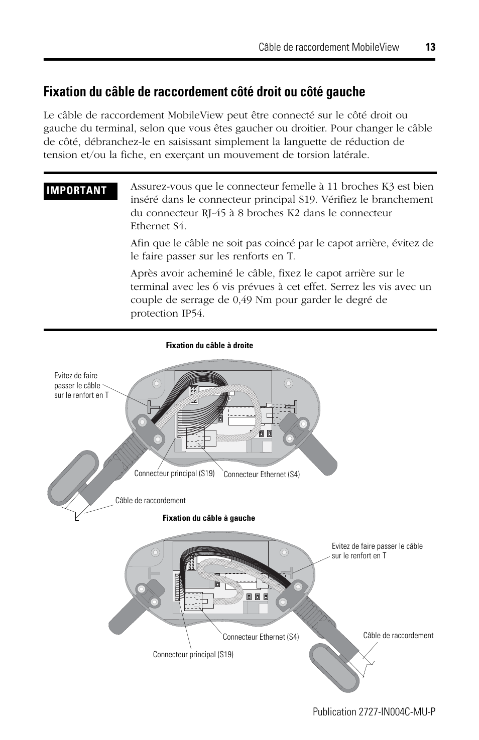 Rockwell Automation 2727-MRT5_10_15_20 MobileView Connection Cable Installation Instructions User Manual | Page 13 / 40