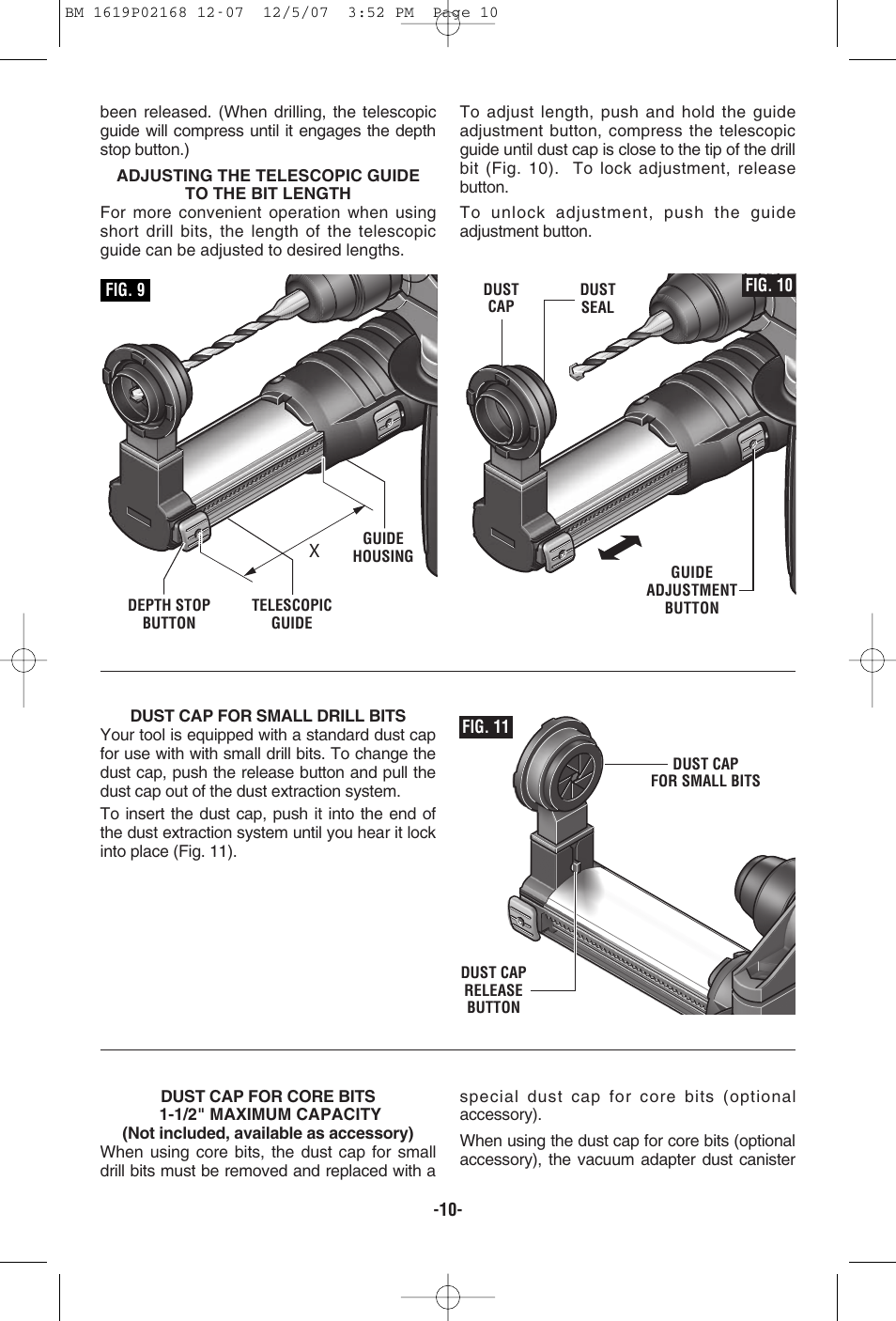 Bosch 11250VSRD User Manual | Page 10 / 44