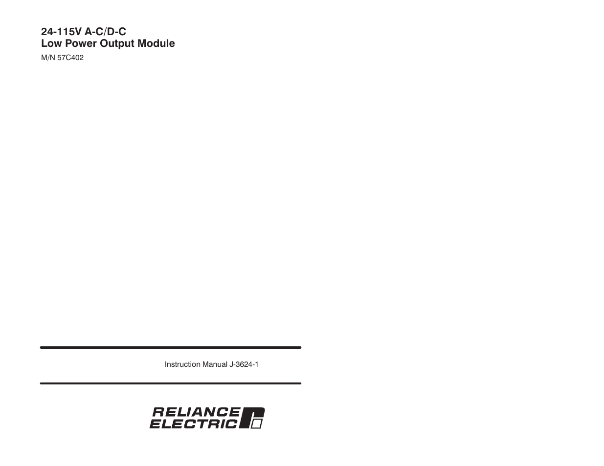 Rockwell Automation 57C402 25-115V AC/DC Low Power Output Module User Manual | 34 pages