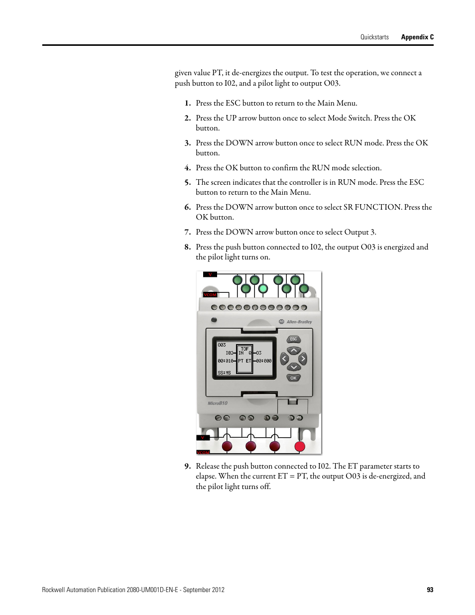 Rockwell Automation 2080-LC10-12DWD Micro810 Programmable Controllers User Manual User Manual | Page 101 / 120