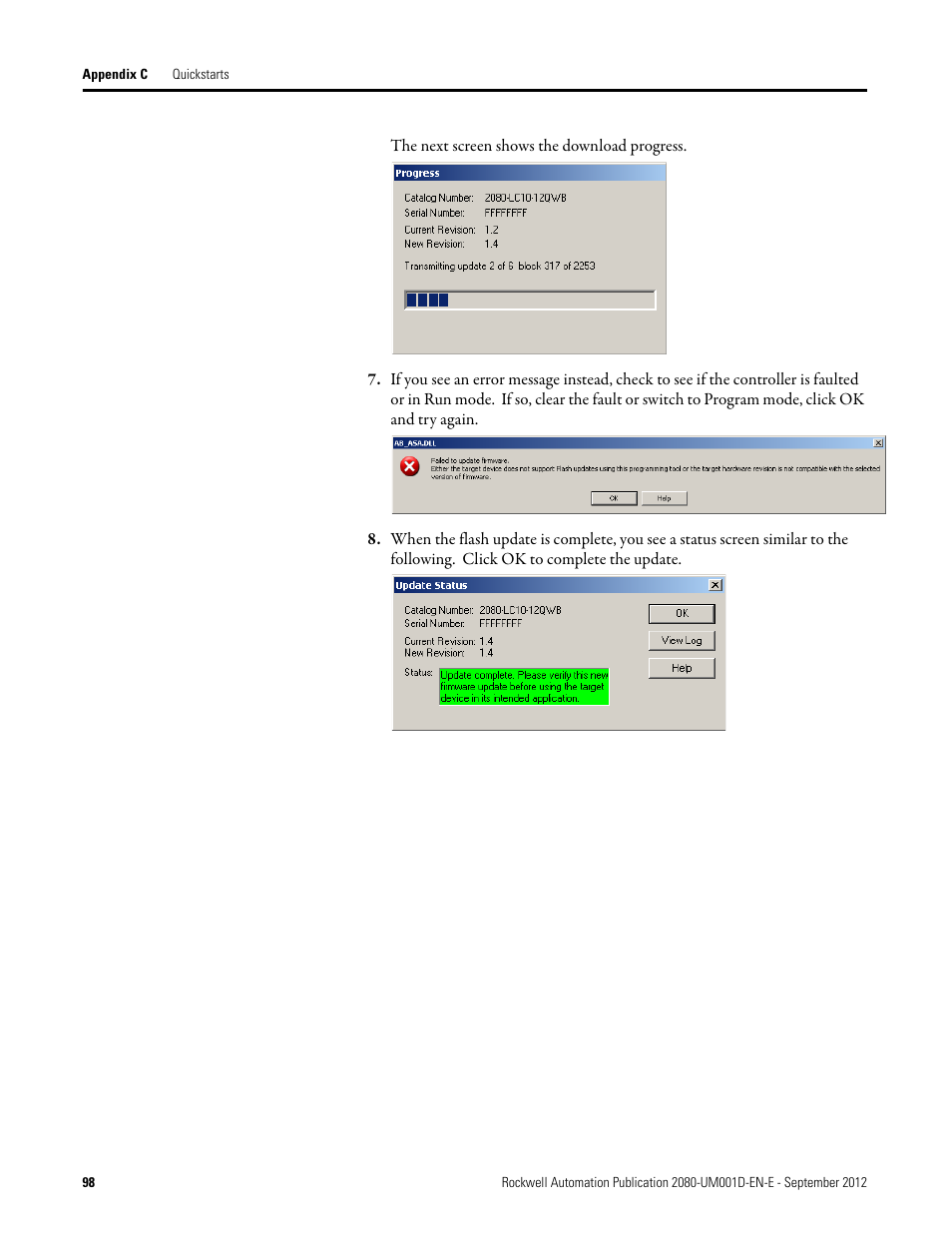 Rockwell Automation 2080-LC10-12DWD Micro810 Programmable Controllers User Manual User Manual | Page 106 / 120