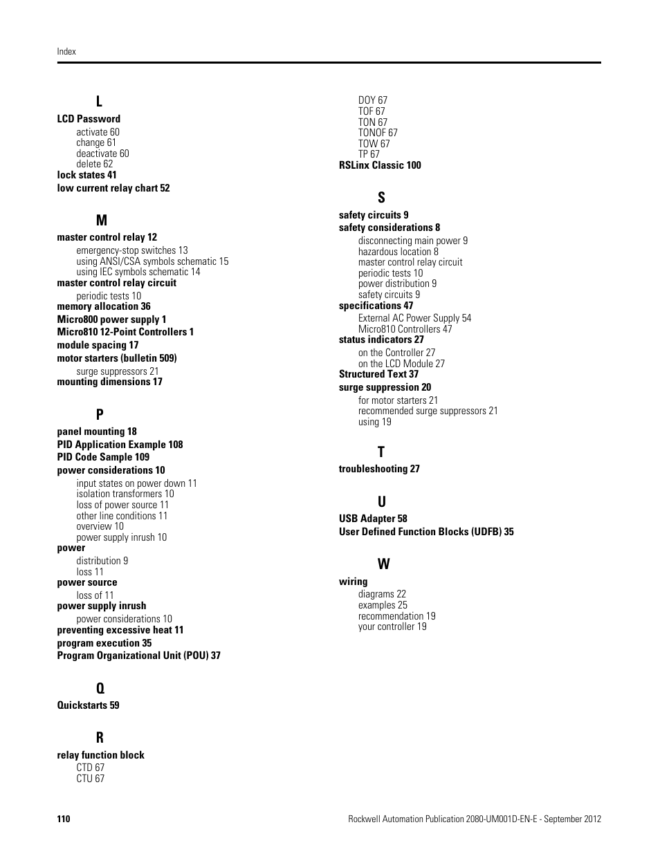 Rockwell Automation 2080-LC10-12DWD Micro810 Programmable Controllers User Manual User Manual | Page 118 / 120