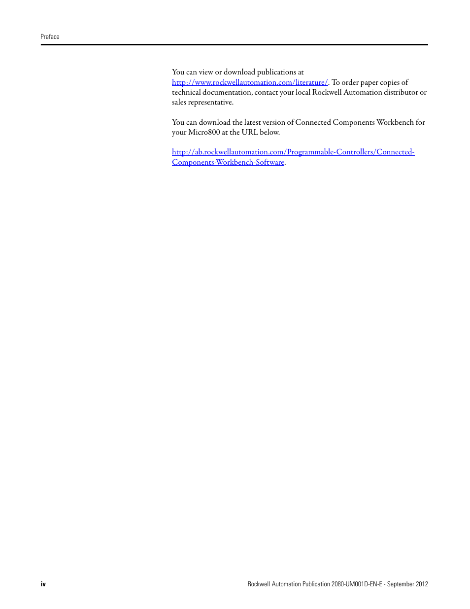 Rockwell Automation 2080-LC10-12DWD Micro810 Programmable Controllers User Manual User Manual | Page 4 / 120