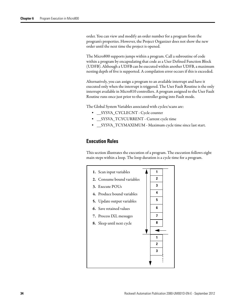 Execution rules | Rockwell Automation 2080-LC10-12DWD Micro810 Programmable Controllers User Manual User Manual | Page 42 / 120