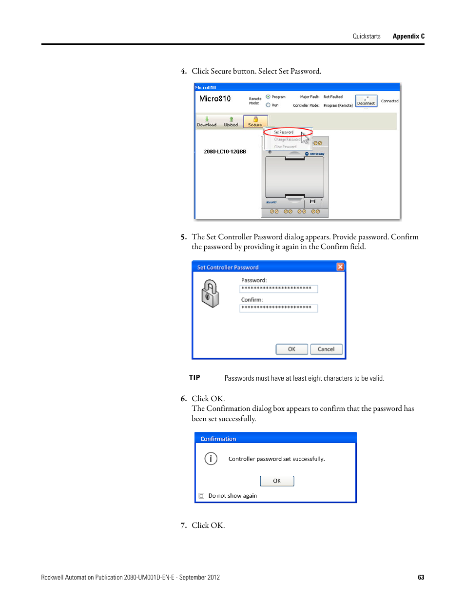 Rockwell Automation 2080-LC10-12DWD Micro810 Programmable Controllers User Manual User Manual | Page 71 / 120