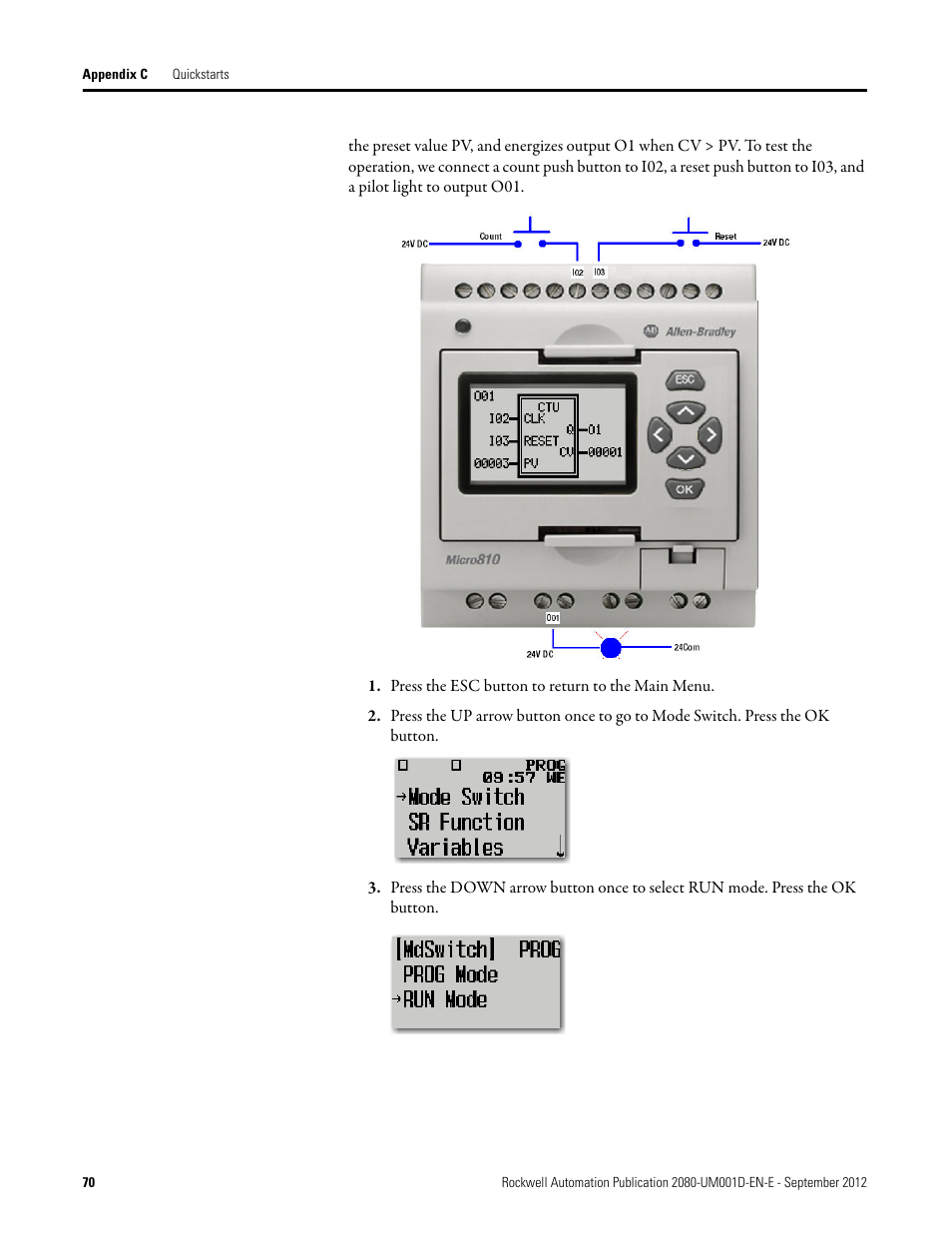 Rockwell Automation 2080-LC10-12DWD Micro810 Programmable Controllers User Manual User Manual | Page 78 / 120