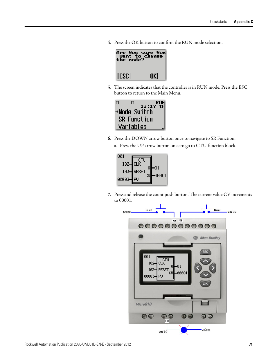 Rockwell Automation 2080-LC10-12DWD Micro810 Programmable Controllers User Manual User Manual | Page 79 / 120