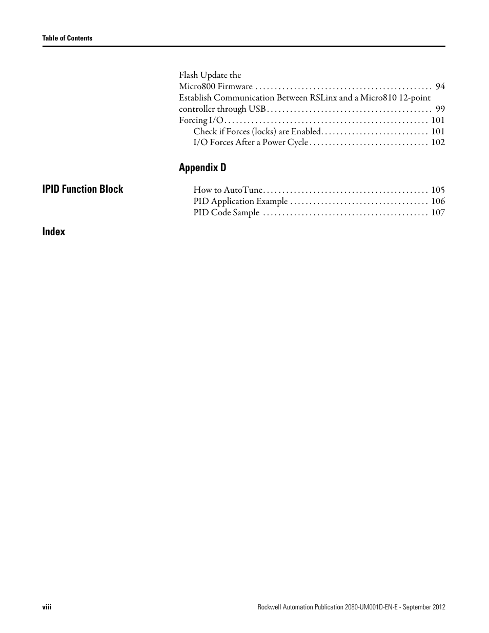 Rockwell Automation 2080-LC10-12DWD Micro810 Programmable Controllers User Manual User Manual | Page 8 / 120
