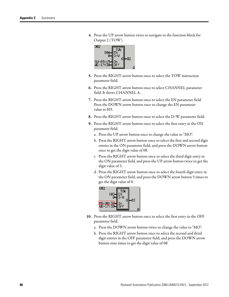 Rockwell Automation 2080-LC10-12DWD Micro810 Programmable Controllers User Manual User Manual | Page 88 / 120