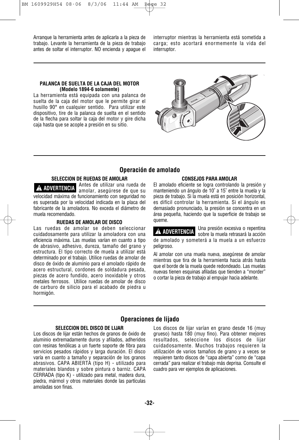 Bosch 1894-6 User Manual | Page 32 / 36