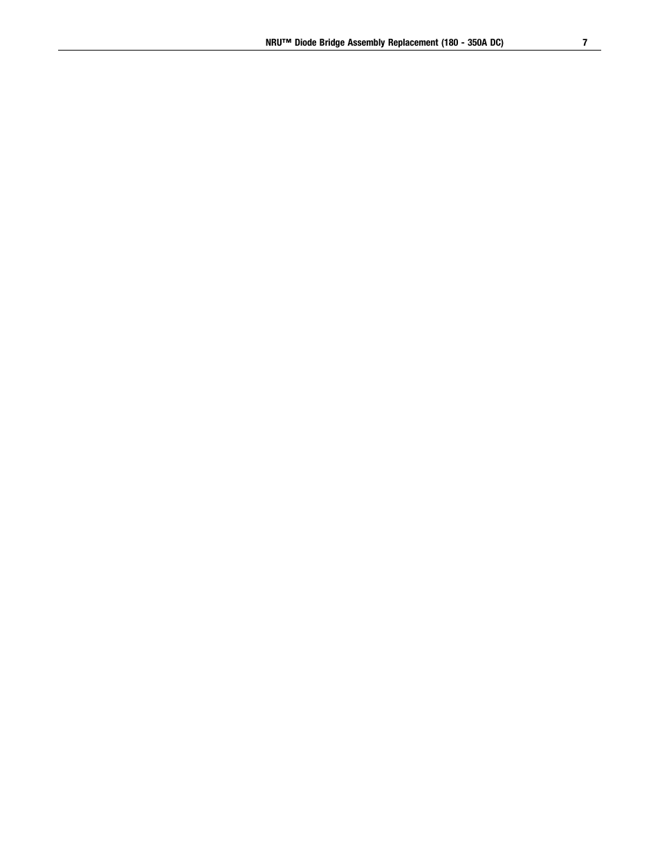 Rockwell Automation 2364,2364E NRU Diode Bridge Assembly Replacement (180 - 350A DC) User Manual | Page 7 / 8