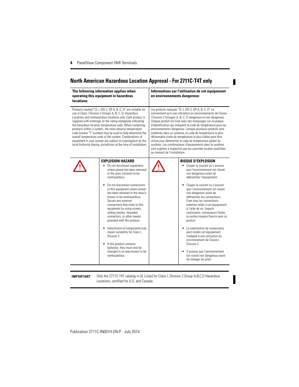 Rockwell Automation 2711C-xxxx PanelView Component HMI Terminals Installation Instructions User Manual | Page 4 / 36