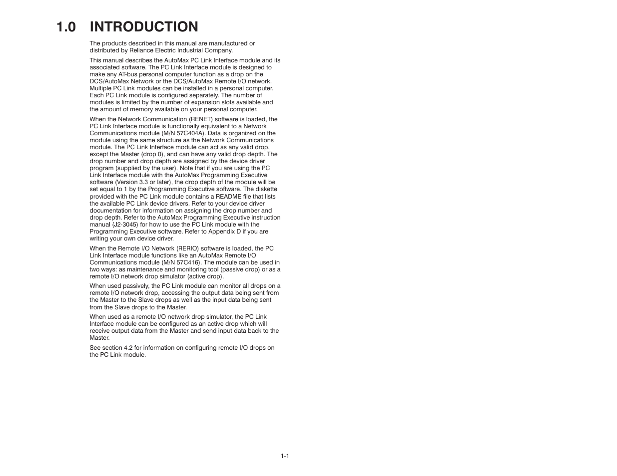 0 introduction | Rockwell Automation 57C445 AutoMax PC Link Interface Module User Manual | Page 7 / 52