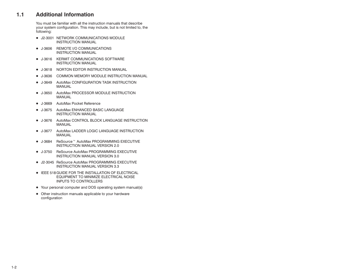 1 additional informatio, 1 additional information | Rockwell Automation 57C445 AutoMax PC Link Interface Module User Manual | Page 8 / 52